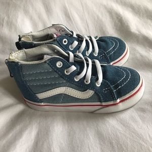 Vans Hightop (w. zipper) toddler skate shoes